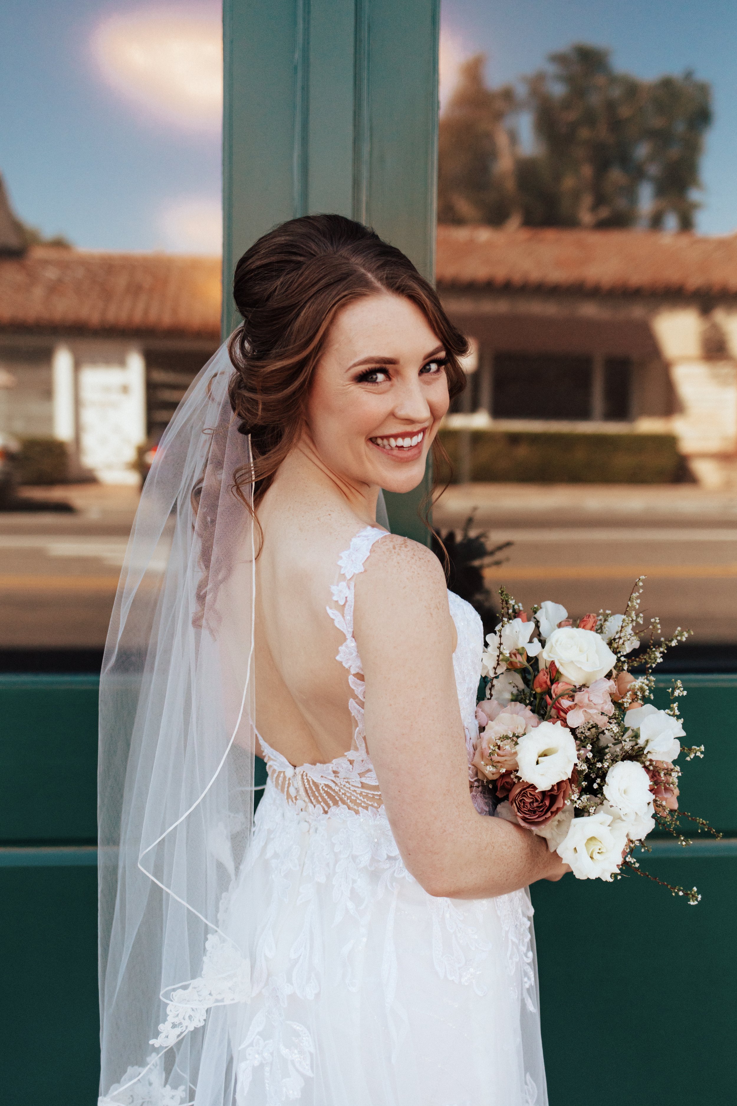 Abundant floral installation for a Los Angeles wedding